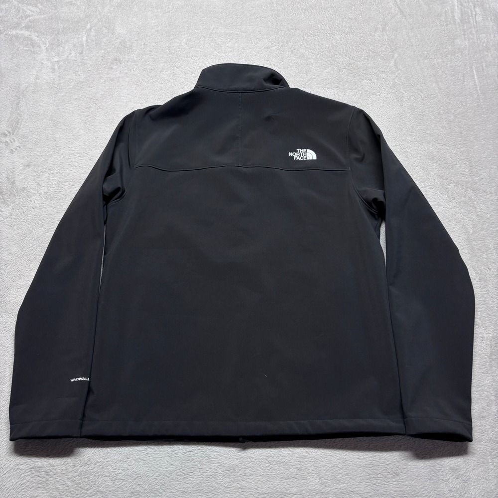 The North Face Jacket Mens M WindWall NF0A4R2A Black Softshell EUC - Picture 2 of 9